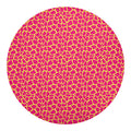 Pink And Yellow Giraffe Pattern Print Round Blanket
