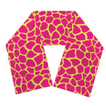 Pink And Yellow Giraffe Pattern Print Scarf