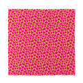 Pink And Yellow Giraffe Pattern Print Silk Bandana