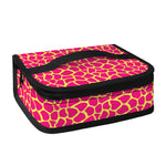 Pink And Yellow Giraffe Pattern Print Small Lunch Bag