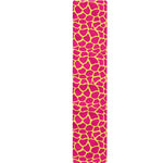 Pink And Yellow Giraffe Pattern Print Table Runner