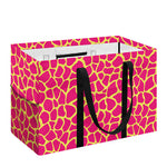 Pink And Yellow Giraffe Pattern Print Utility Tote Bag
