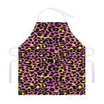 Pink And Yellow Leopard Print Adjustable Apron