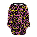 Pink And Yellow Leopard Print Baby Seat Cover