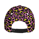 Pink And Yellow Leopard Print Baseball Cap