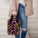 Pink And Yellow Leopard Print Bible Tote Bag