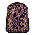 Pink And Yellow Leopard Print Casual Backpack