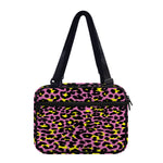 Pink And Yellow Leopard Print Double Strap Bible Bag