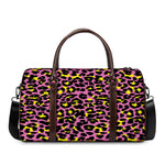 Pink And Yellow Leopard Print Duffle Bag