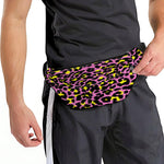 Pink And Yellow Leopard Print Fanny Pack