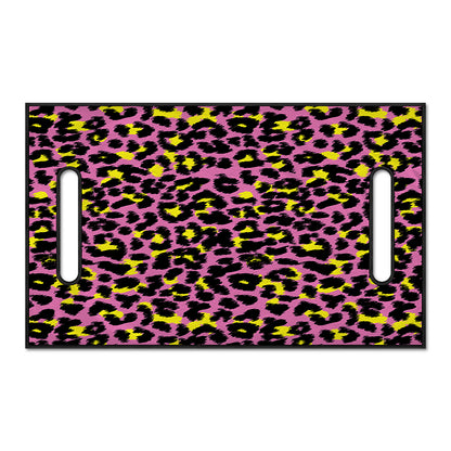 Pink And Yellow Leopard Print Golf Cart Seat Cover