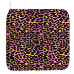 Pink And Yellow Leopard Print Hand Towel