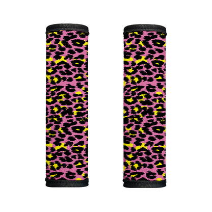 Pink And Yellow Leopard Print Handle Covers