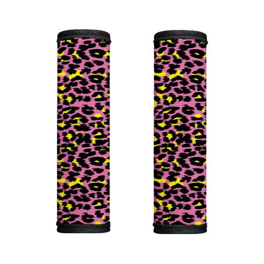 Pink And Yellow Leopard Print Handle Covers
