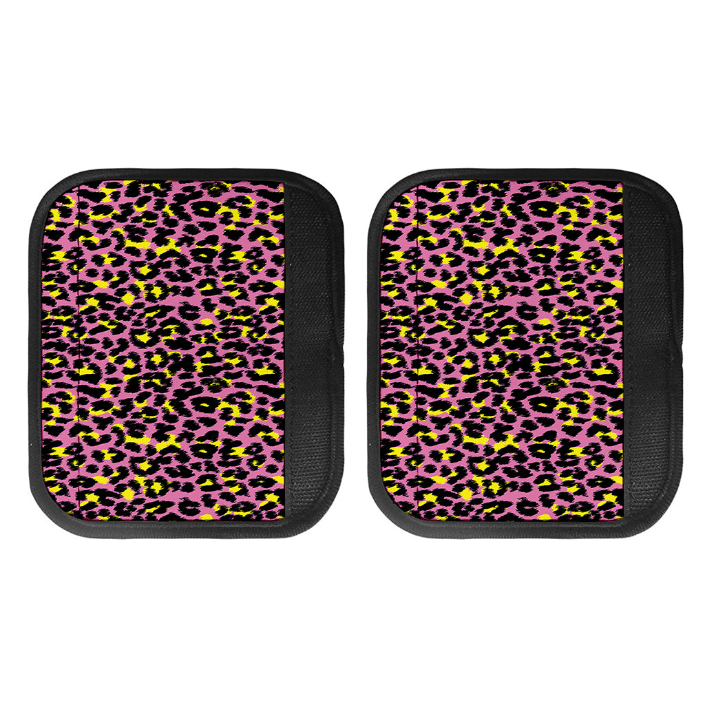 Pink And Yellow Leopard Print Handle Covers