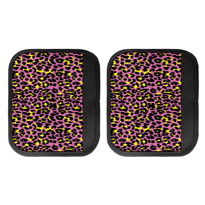 Pink And Yellow Leopard Print Handle Covers