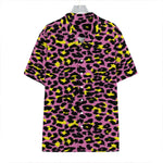 Pink And Yellow Leopard Print Hawaiian Shirt