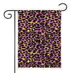 Pink And Yellow Leopard Print House Flag