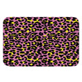 Pink And Yellow Leopard Print Indoor Door Mat
