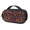 Pink And Yellow Leopard Print Portable Cooler Travel Case