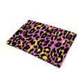 Pink And Yellow Leopard Print Pet Cooling Mat Cover