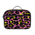 Pink And Yellow Leopard Print Portable Lunch Bag