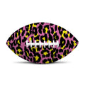 Pink And Yellow Leopard Print Rugby Ball