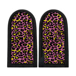 Pink And Yellow Leopard Print Skillet Handle Cover