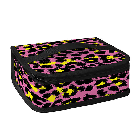 Pink And Yellow Leopard Print Small Lunch Bag