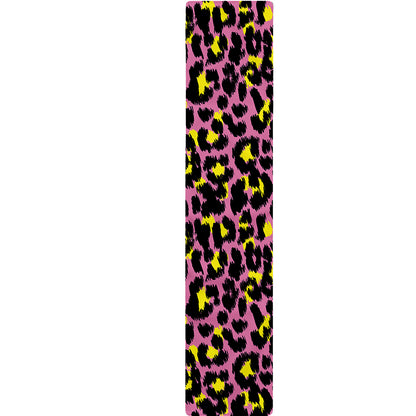 Pink And Yellow Leopard Print Table Runner