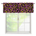 Pink And Yellow Leopard Print Window Valance