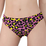 Pink And Yellow Leopard Print Women's Panties