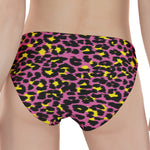 Pink And Yellow Leopard Print Women's Panties