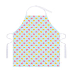 Pink And Yellow Macaron Pattern Print Adjustable Apron