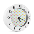 Pink And Yellow Macaron Pattern Print Alarm Clock