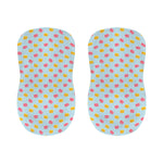 Pink And Yellow Macaron Pattern Print Bar Stool Covers
