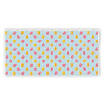 Pink And Yellow Macaron Pattern Print Beach Towel