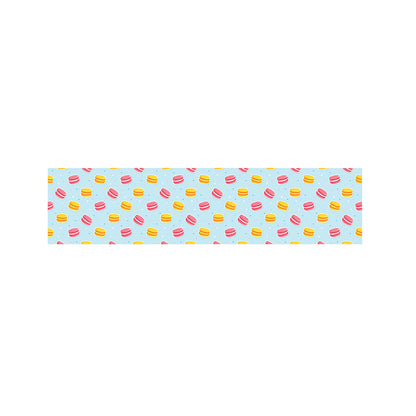 Pink And Yellow Macaron Pattern Print Bed Runner