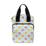 Pink And Yellow Macaron Pattern Print Bible Tote Bag