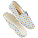 Pink And Yellow Macaron Pattern Print Casual Shoes