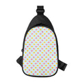 Pink And Yellow Macaron Pattern Print Sling Bag