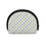 Pink And Yellow Macaron Pattern Print Coin Purse