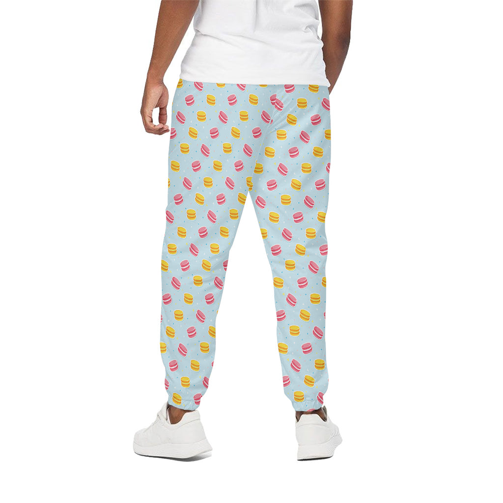 Pink And Yellow Macaron Pattern Print Cotton Pants