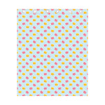 Pink And Yellow Macaron Pattern Print Curtain