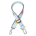 Pink And Yellow Macaron Pattern Print Dog Seat Belt
