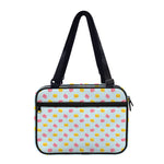 Pink And Yellow Macaron Pattern Print Double Strap Bible Bag