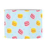 Pink And Yellow Macaron Pattern Print Drum Lamp Shade