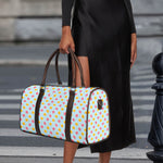 Pink And Yellow Macaron Pattern Print Duffle Bag
