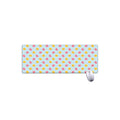 Pink And Yellow Macaron Pattern Print Extended Mouse Pad