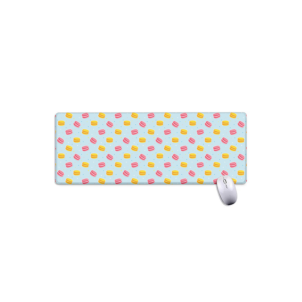 Pink And Yellow Macaron Pattern Print Extended Mouse Pad